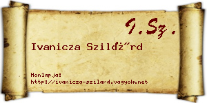Ivanicza Szilárd névjegykártya